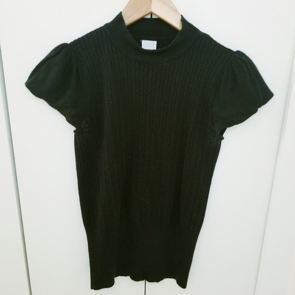3/$45 | Suzy Shier Sweater Cowl Shortsleeve